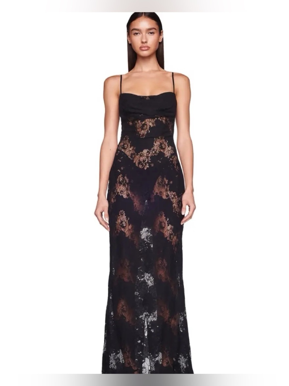 I.AM.GIA Black Lace Maxi Slip Dress